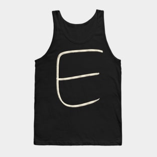 Hand Drawn Letter E Tank Top